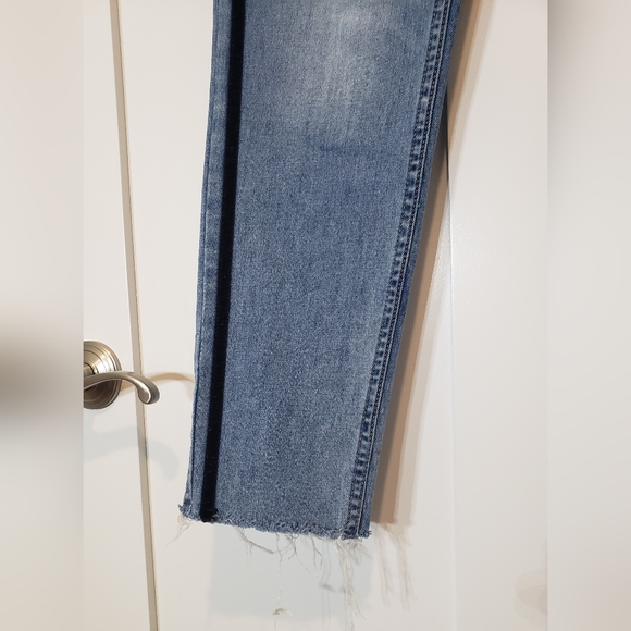 Pacsun Vintage Icon Jeans Straight Leg High Rise Black Velvet Stripes Size 28 - Picture 5 of 14